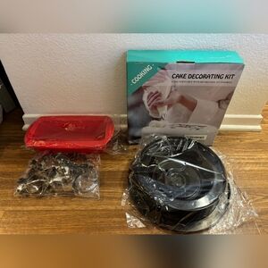 Cake Turnable, Loaf Bread Mold, and Cookie Cutters